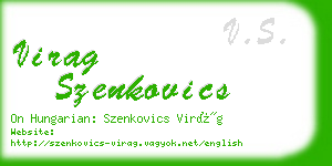 virag szenkovics business card
